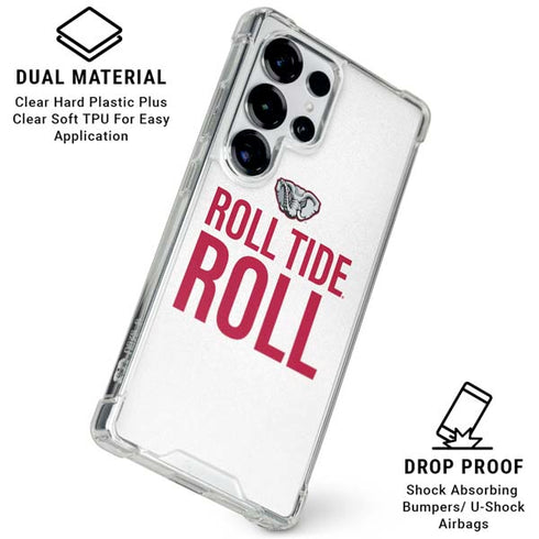 University of Alabama Crimson Roll Tide Galaxy S25 Ultra Clear Case