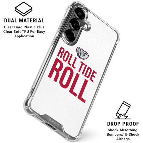 University of Alabama Crimson Roll Tide Galaxy S26 Plus Clear Case