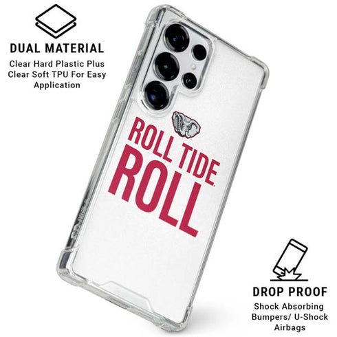 University of Alabama Crimson Roll Tide Galaxy S26 Ultra Clear Case