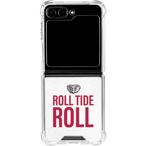 University of Alabama Crimson Roll Tide Galaxy Z Flip6 Clear Case
