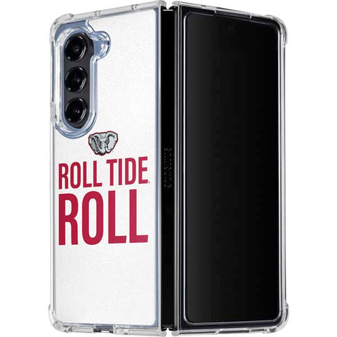 University of Alabama Crimson Roll Tide Galaxy Z Fold5 5G Clear Case