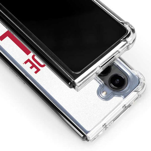 University of Alabama Crimson Roll Tide Galaxy Z Fold5 5G Clear Case