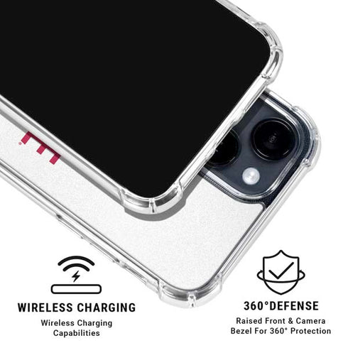 University of Alabama Crimson Roll Tide iPhone 15 Clear Case