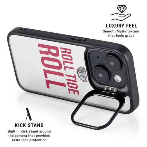 University of Alabama Crimson Roll Tide iPhone 15 Plus Kickstand Case