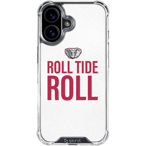 University of Alabama Crimson Roll Tide iPhone 16 Plus Clear Case