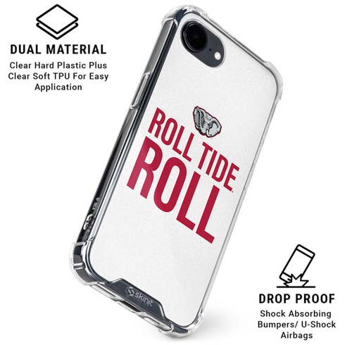 University of Alabama Crimson Roll Tide iPhone 16e Clear Case