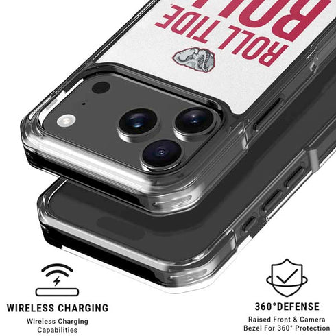 University of Alabama Crimson Roll Tide iPhone 18 Pro Clear Case