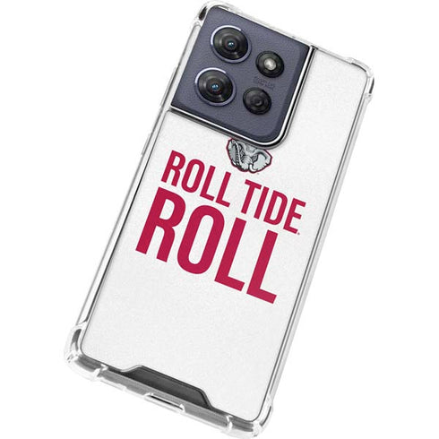 University of Alabama Crimson Roll Tide Moto G 5G (2025) Clear Case