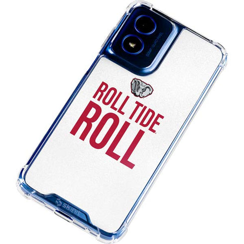 University of Alabama Crimson Roll Tide Moto G 5G (2024) Clear Case