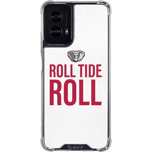 University of Alabama Crimson Roll Tide Moto G Power 5G (2024) Clear Case