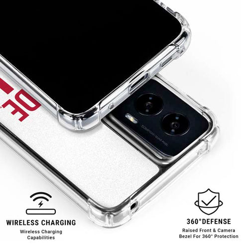 University of Alabama Crimson Roll Tide Moto G Power 5G (2024) Clear Case