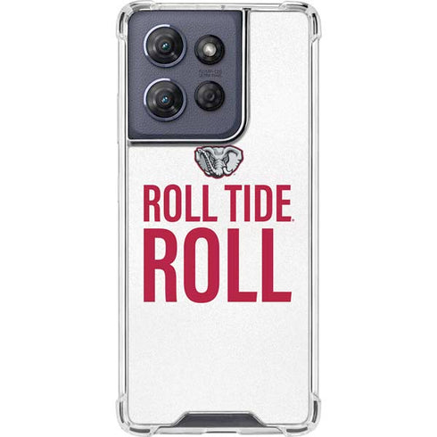 University of Alabama Crimson Roll Tide Moto G Power 5G (2025) Clear Case