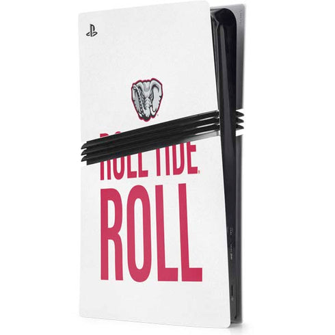 University of Alabama Crimson Roll Tide PS5 Pro Console Skin