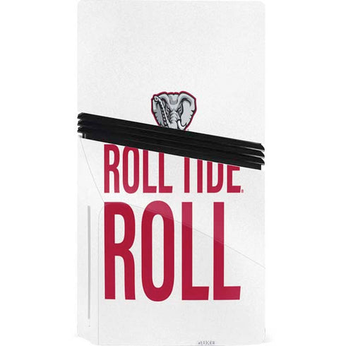 University of Alabama Crimson Roll Tide PS5 Pro Disk Console Skin