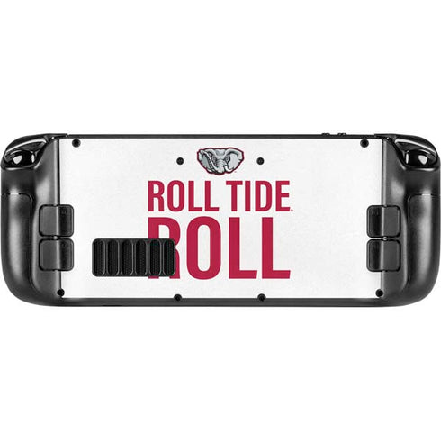 University of Alabama Crimson Roll Tide Steam Deck Handheld Gaming Computer Skin