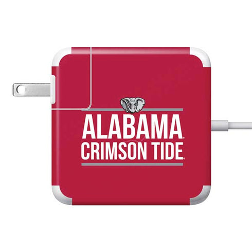 University of Alabama Crimson Tide 85W Power Adapter (15 and 17 inch MacBook Pro Charger) Skin