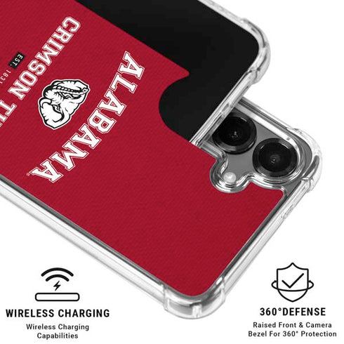 University of Alabama Crimson Tide Basketball Galaxy S26 Plus Clear Case