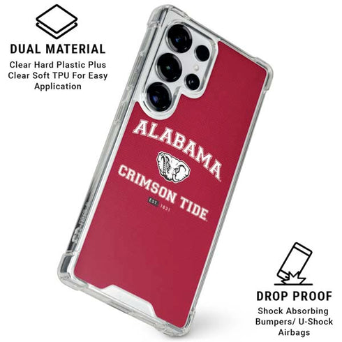 University of Alabama Crimson Tide Basketball Galaxy S26 Ultra Clear Case