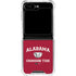 University of Alabama Crimson Tide Basketball Galaxy Z Flip6 Clear Case