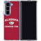 University of Alabama Crimson Tide Basketball Galaxy Z Fold5 5G Clear Case