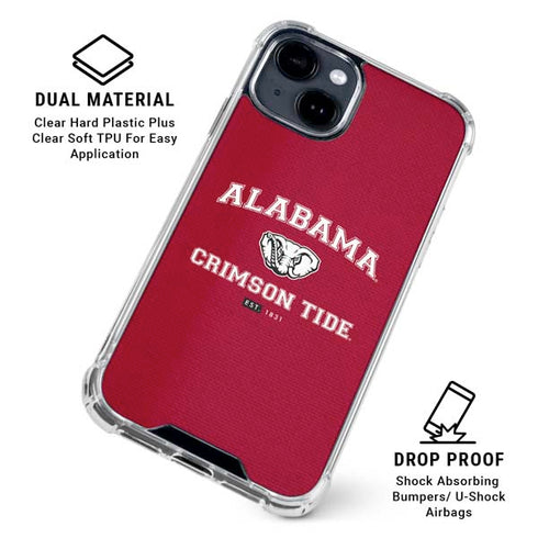 University of Alabama Crimson Tide Basketball iPhone 15 Clear Case