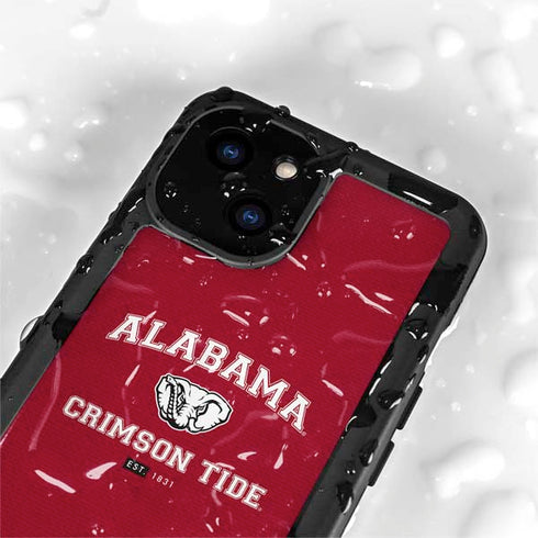 University of Alabama Crimson Tide Basketball iPhone 15 Plus Waterproof Case