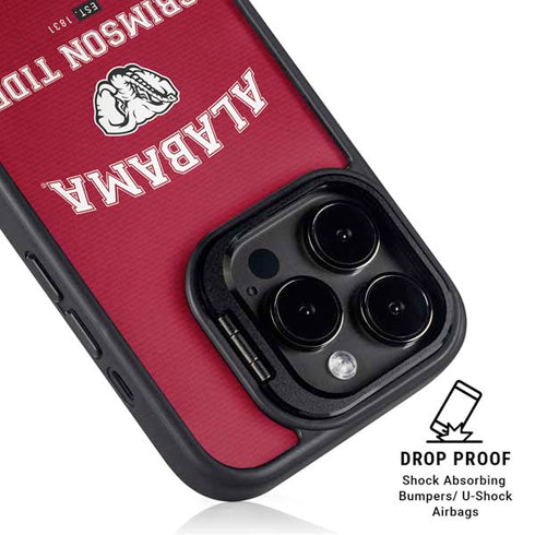 University of Alabama Crimson Tide Basketball iPhone 15 Pro Kickstand Case