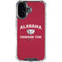 University of Alabama Crimson Tide Basketball iPhone 16 Plus Clear Case