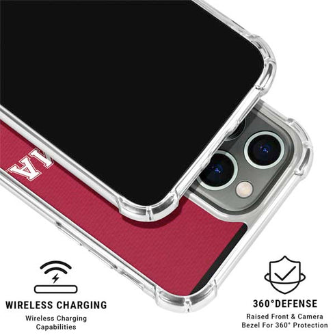 University of Alabama Crimson Tide Basketball iPhone 16 Pro Max Clear Case