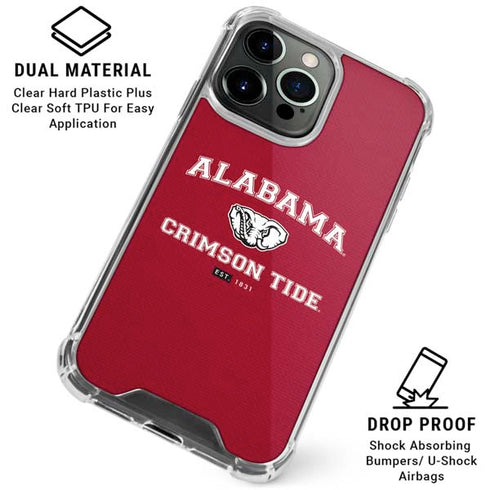 University of Alabama Crimson Tide Basketball iPhone 16 Pro Max Clear Case
