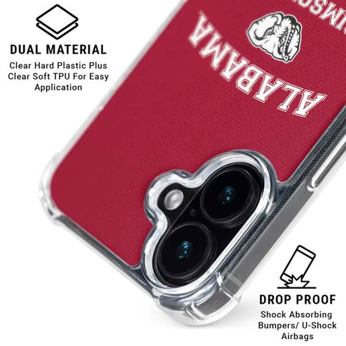 University of Alabama Crimson Tide Basketball iPhone 17 Clear Case