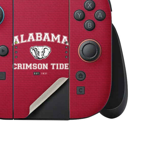 University of Alabama Crimson Tide Basketball Nintendo Switch 2 (2025) Joy-Con Controller Skin