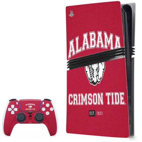 University of Alabama Crimson Tide Basketball PS5 Pro Bundle Skin