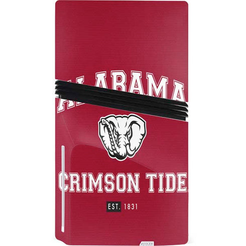 University of Alabama Crimson Tide Basketball PS5 Pro Disk Console Skin