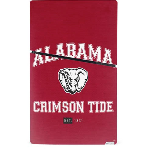 University of Alabama Crimson Tide Basketball PS5 Slim Digital Edition Console Skin