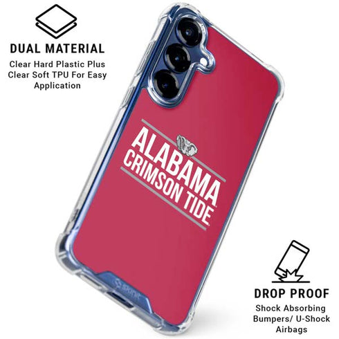 University of Alabama Crimson Tide Galaxy S25 Clear Case