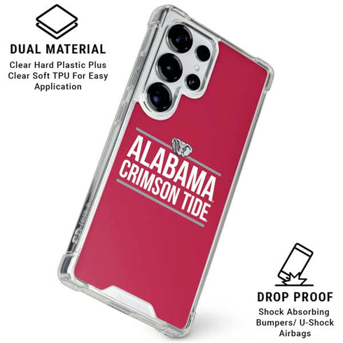 University of Alabama Crimson Tide Galaxy S25 Ultra Clear Case