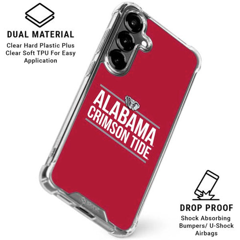 University of Alabama Crimson Tide Galaxy S26 Clear Case