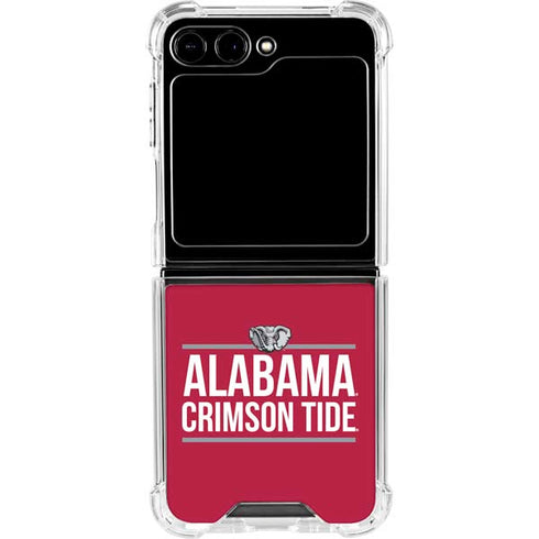 University of Alabama Crimson Tide Galaxy Z Flip6 Clear Case