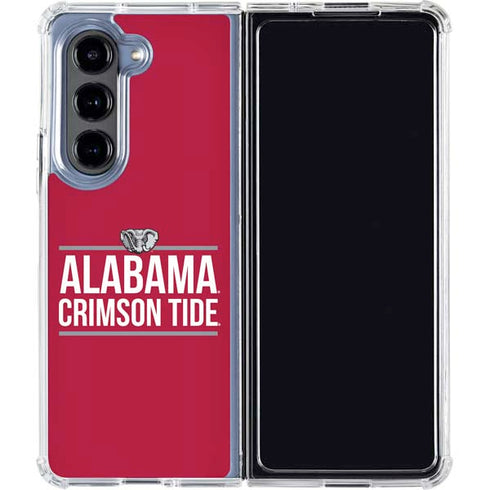 University of Alabama Crimson Tide Galaxy Z Fold5 5G Clear Case