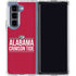 University of Alabama Crimson Tide Galaxy Z Fold5 5G Clear Case