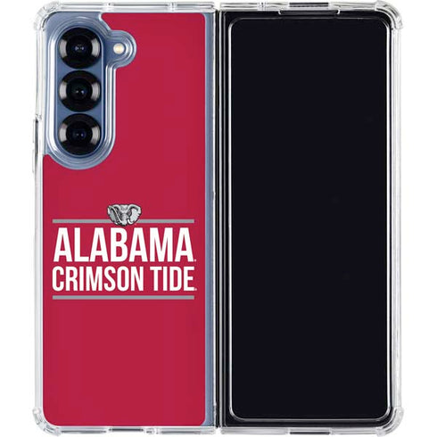 University of Alabama Crimson Tide Galaxy Z Fold6 Clear Case