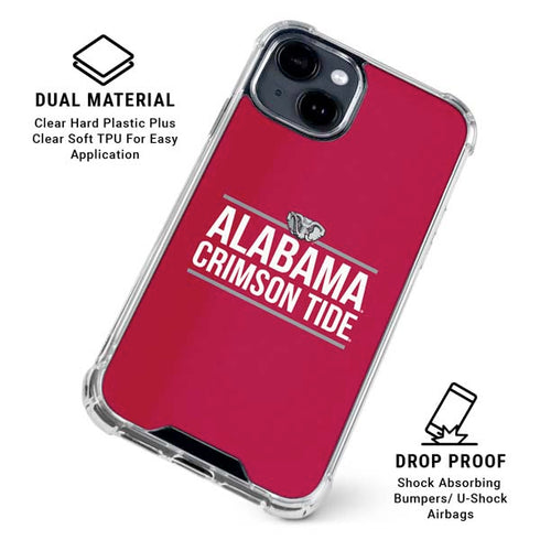 University of Alabama Crimson Tide iPhone 15 Clear Case