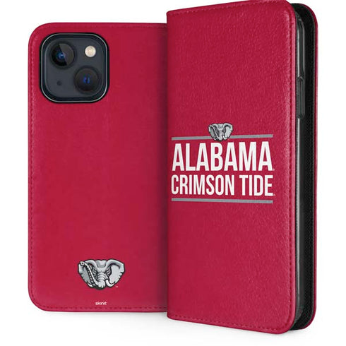 University of Alabama Crimson Tide iPhone 15 Plus Folio Case