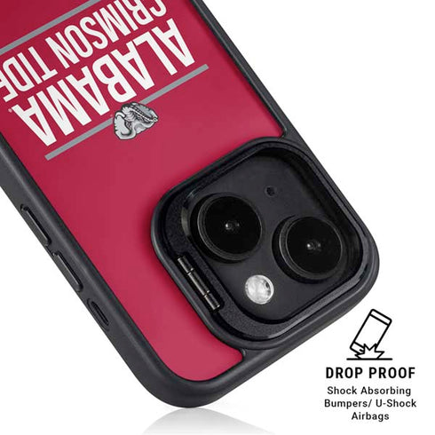 University of Alabama Crimson Tide iPhone 15 Plus Kickstand Case