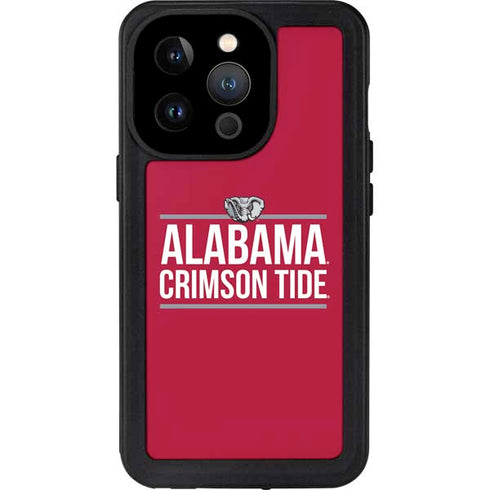 University of Alabama Crimson Tide iPhone 15 Pro Waterproof Case