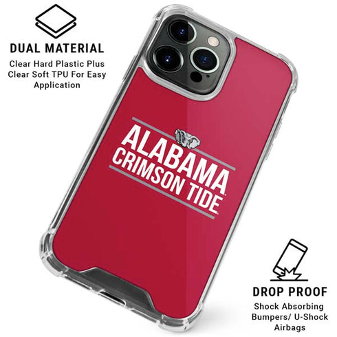 University of Alabama Crimson Tide iPhone 16 Pro Max Clear Case