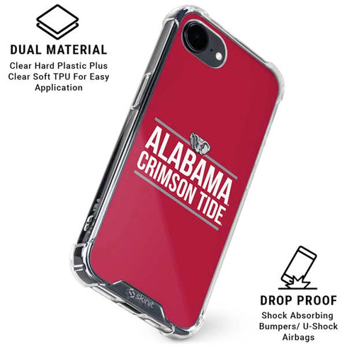 University of Alabama Crimson Tide iPhone 16e Clear Case