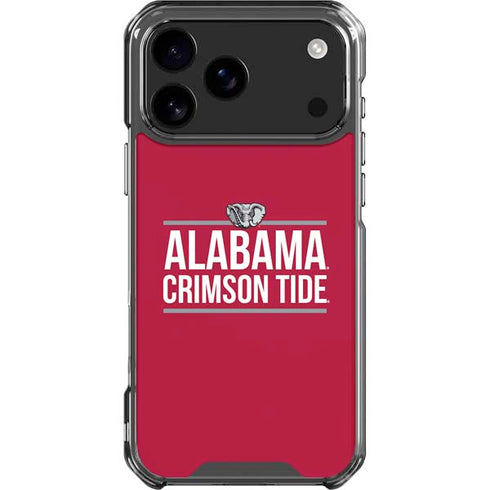 University of Alabama Crimson Tide iPhone 18 Pro Max Clear Case