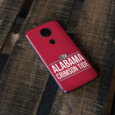 University of Alabama Crimson Tide Moto E5 Plus Skin